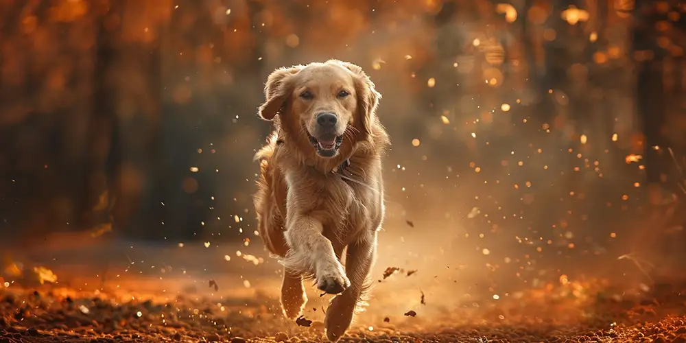Golden Retriever Running
