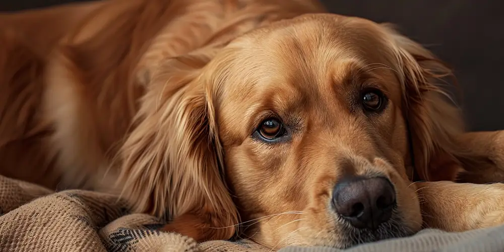 golden retriever sleeping