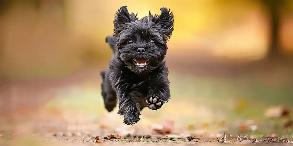 Affenpinscher running