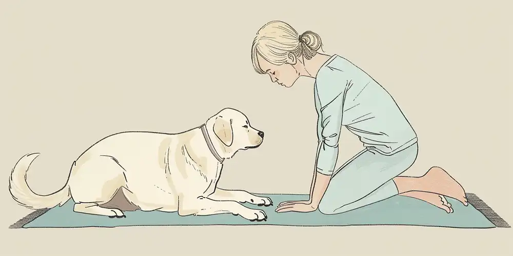 DOGA pose : Child's Pose (Balasana)