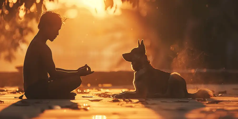 Yoga with your dog Doga