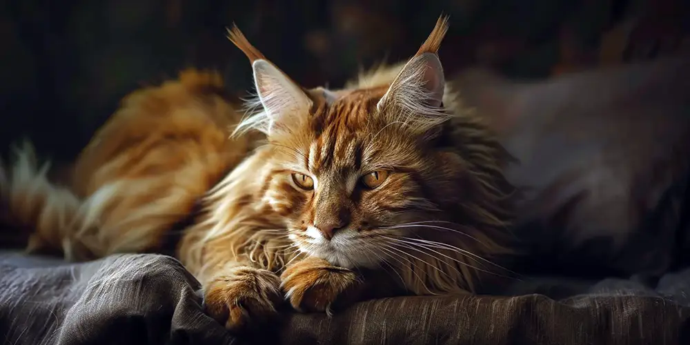 Maine Coon Sleeping